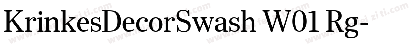 KrinkesDecorSwash W01 Rg字体转换
